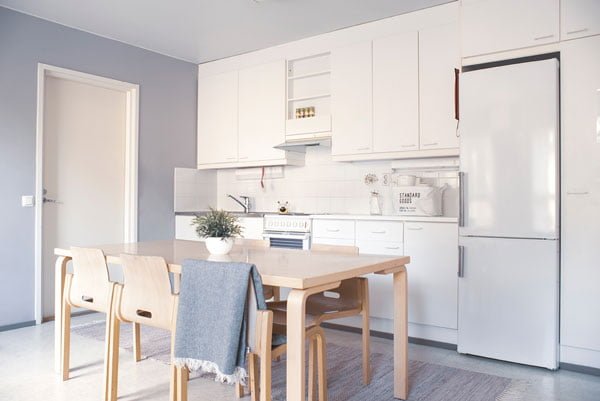 Opiskelija-asuntolan keittiö muurlan opistolla